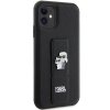 Karl Lagerfeld KLHCN61GSAKCPK iPhone 11 / Xr 6.1 czarny/black hardcase Gripstand Saffiano Karl&Choupette Pins